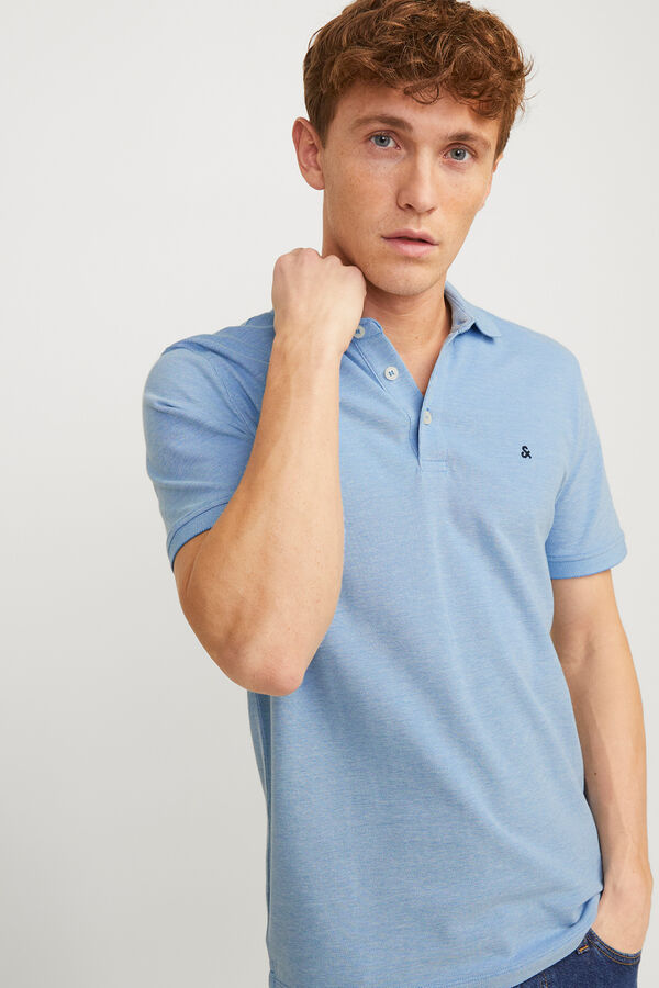 Jack & Jones Polo b&aacute;sico manga corta azul