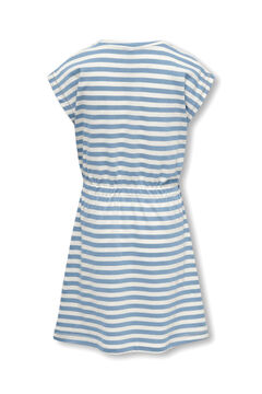 Only Girls Vestido marinero a rayas de manga corta
