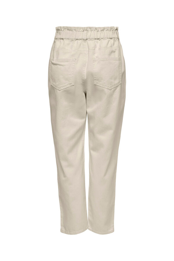 Springfield Paperbag trousers medium beige