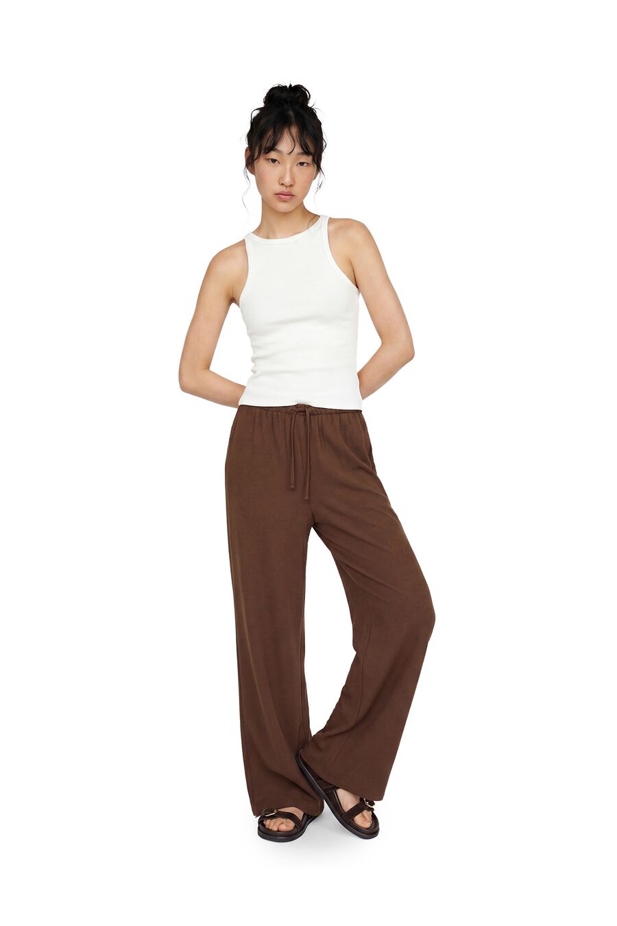 Pantalón ancho cordón