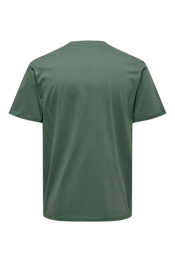 Springfield Essential regular fit T-shirt dark green