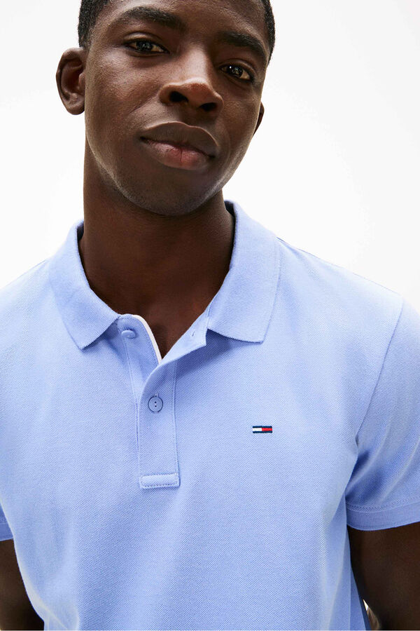 Tommy Jeans Slim short sleeve polo shirt blue