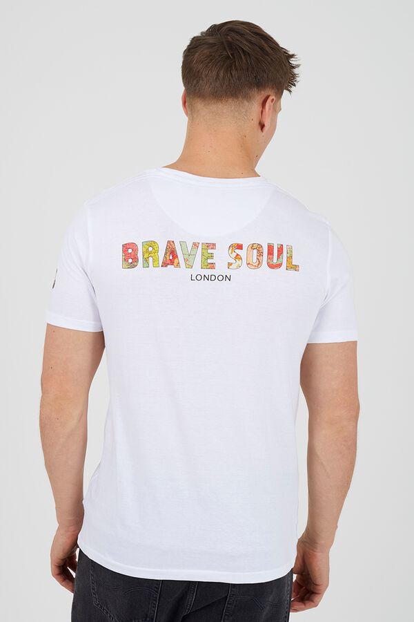 Brave Soul T-shirt de manga curta branco