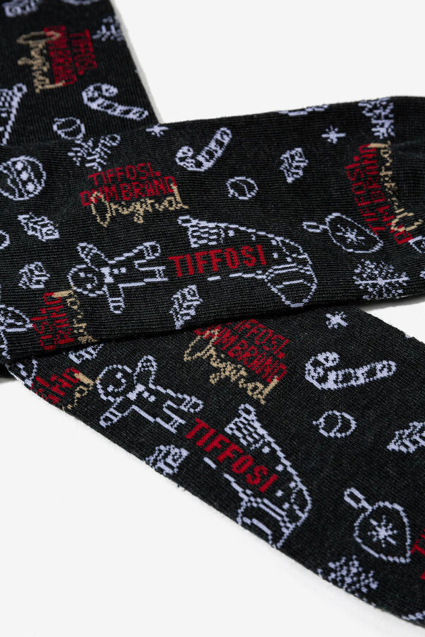 Tiffosi Colorful Christmas socks grey