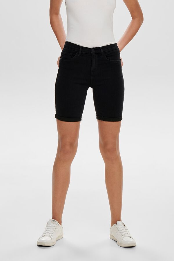 Only Short vaquero slim negro