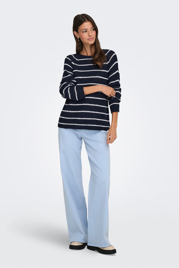 JDY Round neck jumper black