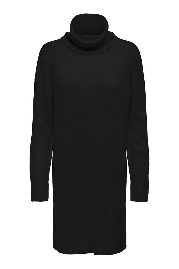 JDY Vestido corto punto negro