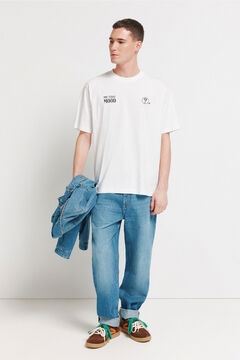 Springfield Medium wash straight fit jeans