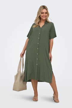 Only Carmakoma Vestido camisero estampado talla grande
