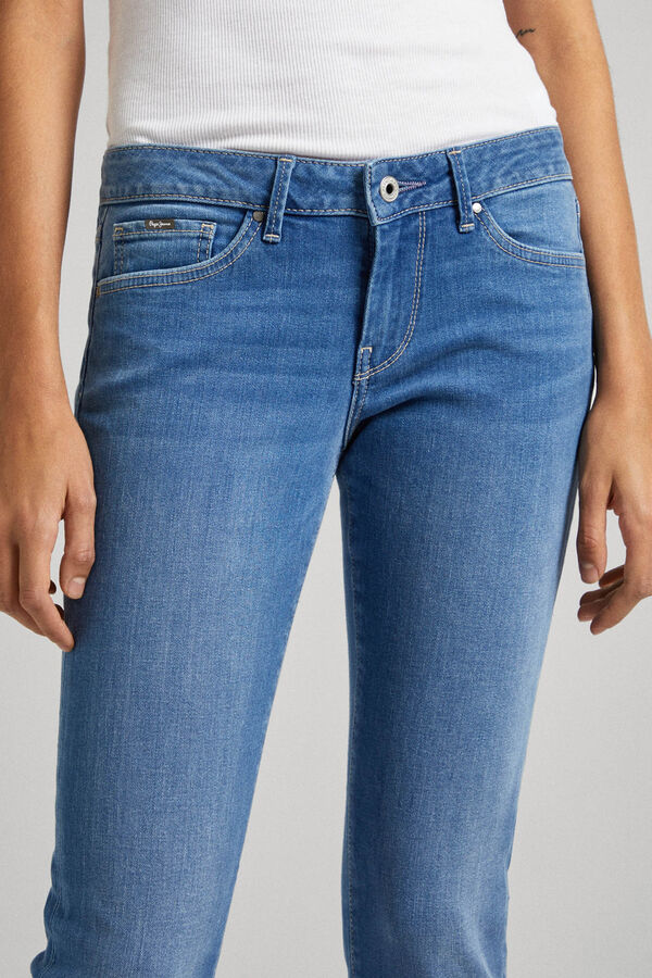 Springfield Jeans Skinny Fit mit niedrigem Bund azulado