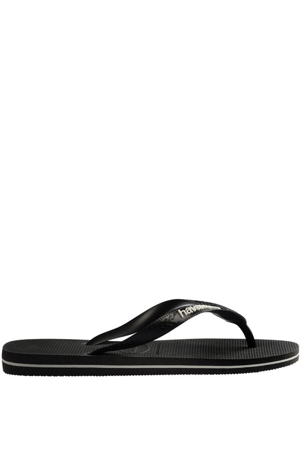Havaianas Chanclas planas goma negro