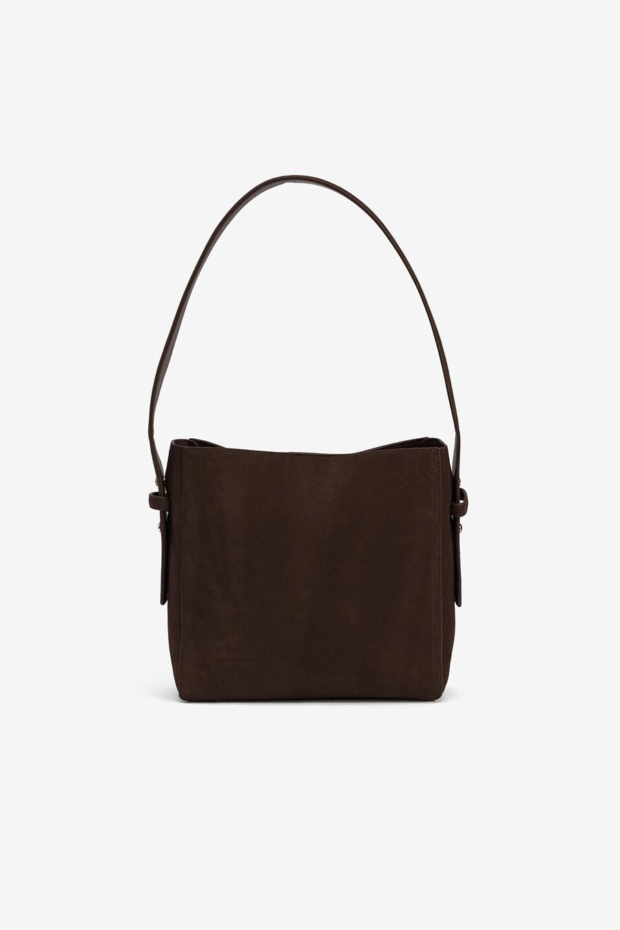 Bolso de Hombro de Ante