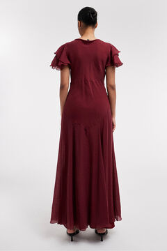 Topshop Vestido largo cuello pico