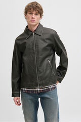 Jack & Jones Faux leather jacket black