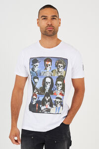 Brave Soul T-shirt de manga curta com caveiras