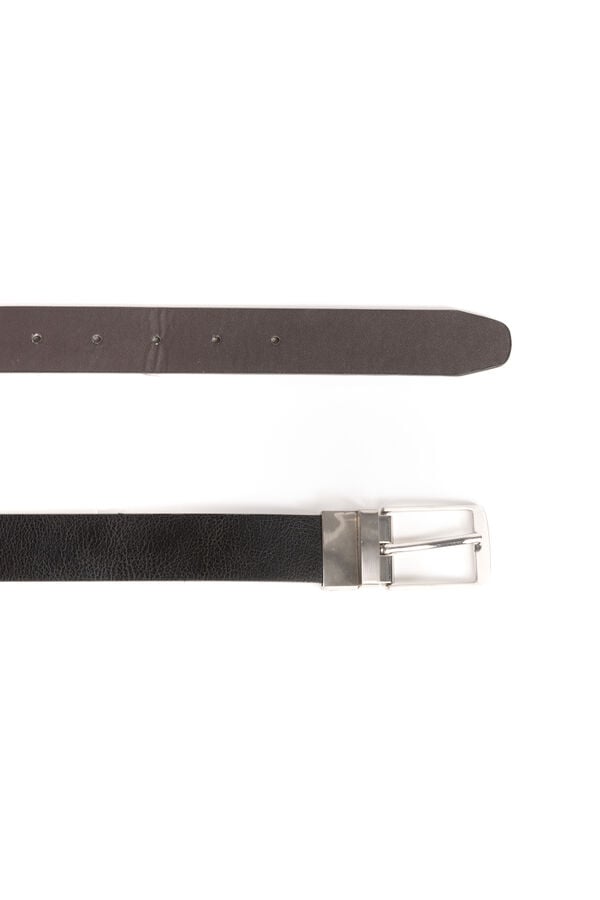 Celopman Cintur&oacute;n Reversible Efecto Piel negro