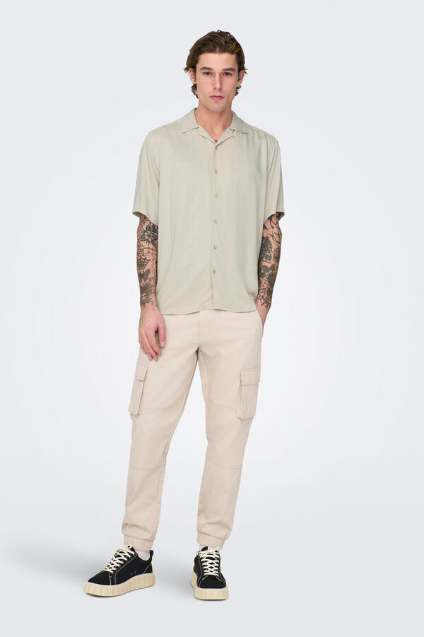 Only & Sons Short-sleeved shirt grey
