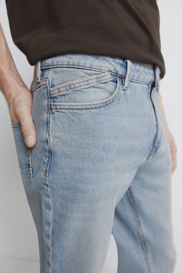 Springfield Overdyed slim fit jeans blue