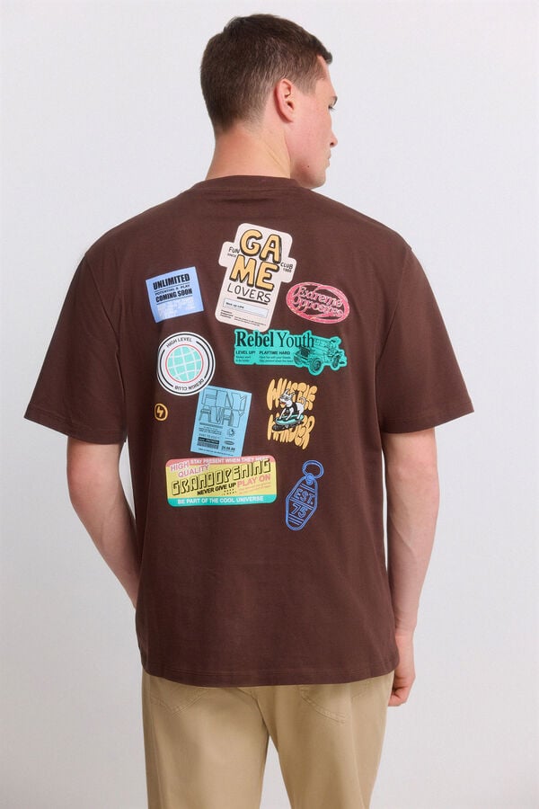 Springfield Brown sticker T-shirt nude