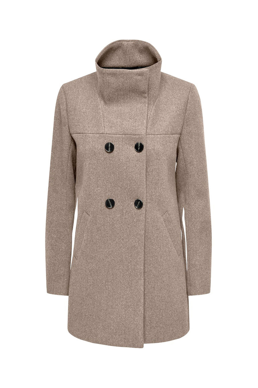 Abrigo midi de paño