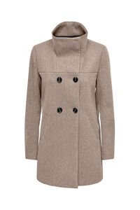 Only sobretudo de tecido midi