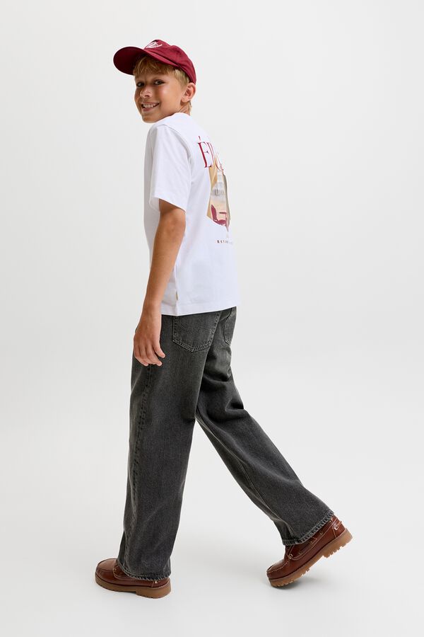 Jack & Jones Junior 100% cotton baggy jeans black