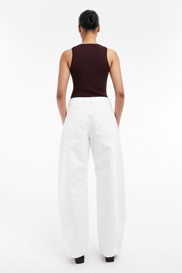 Topshop Barrel fit jeans printed