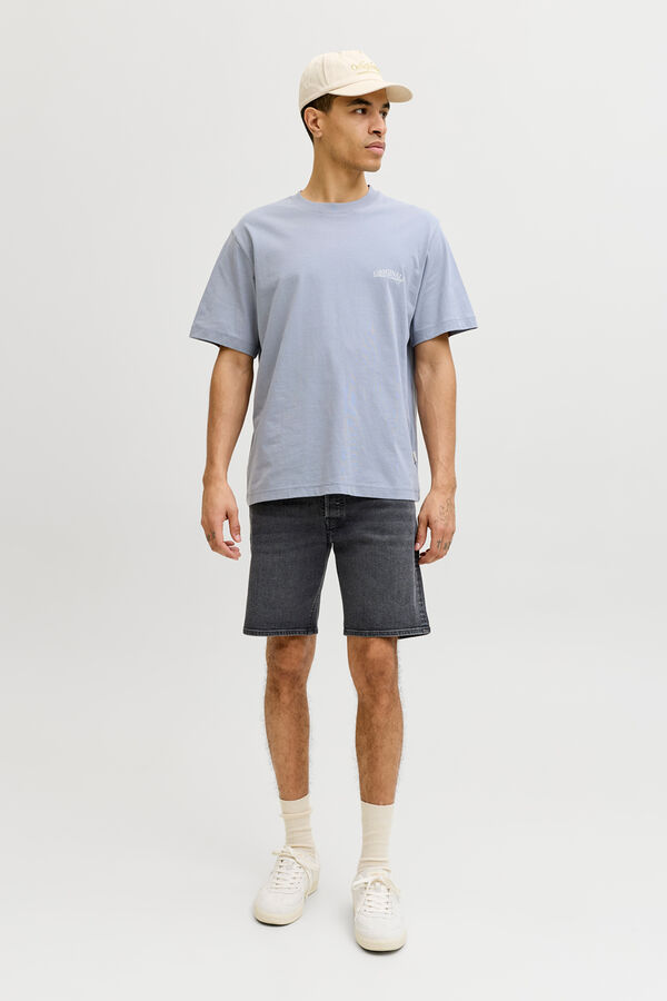 Jack & Jones Stone wash regular Bermuda shorts black