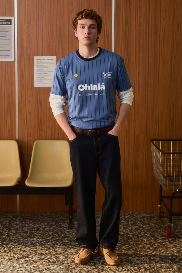 Springfield T-shirt de football ohlal&aacute; bleu