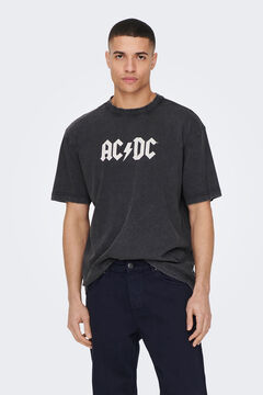 Springfield Camiseta de manga corta "AC/DC" negro