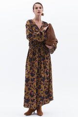 Oxxo Vestido comprido estampado vison