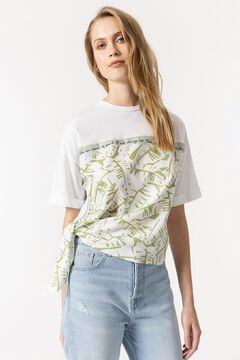 Springfield T-Shirt kombiniert mit Knoten blanco
