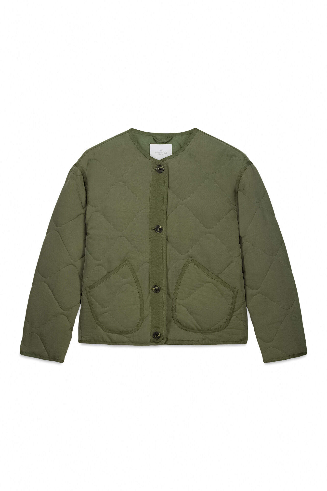 Springfield Green short puffer jacket