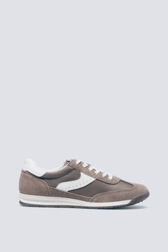 Springfield Retro-style leather sneaker