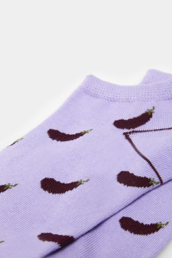 Springfield Aubergines ankle socks purple