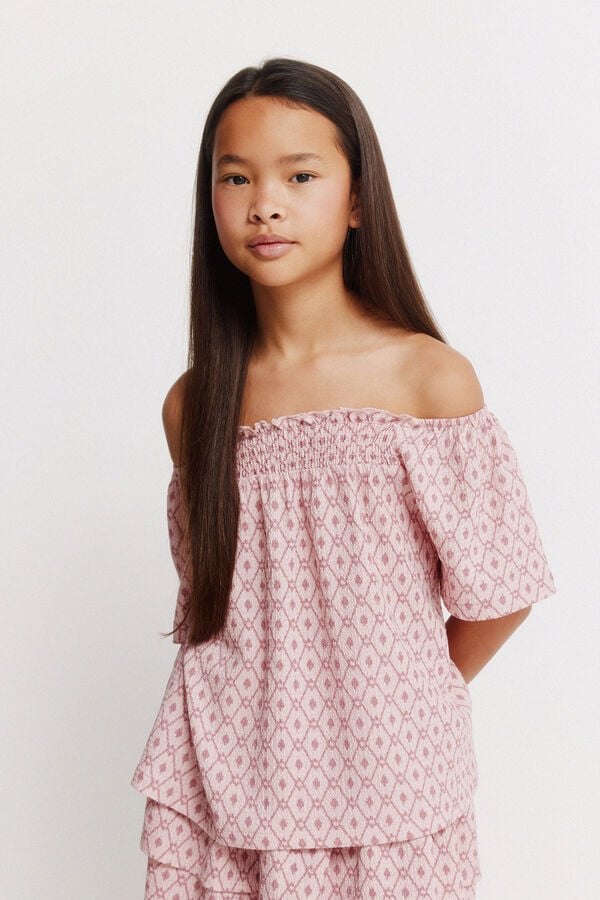 Springfield Kids Blusa ikat ni&ntilde;a morado/lila