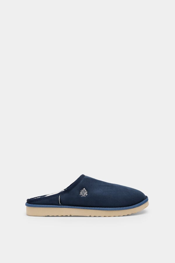 Springfield Two-tone ribbon slipper bluish