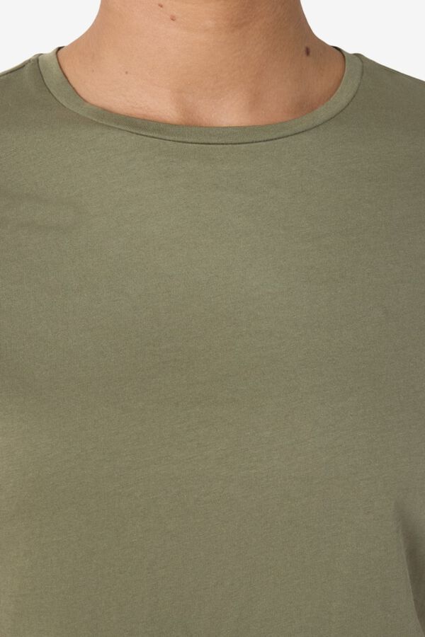 Noisy May Basic short sleeve round neck T-shirt green