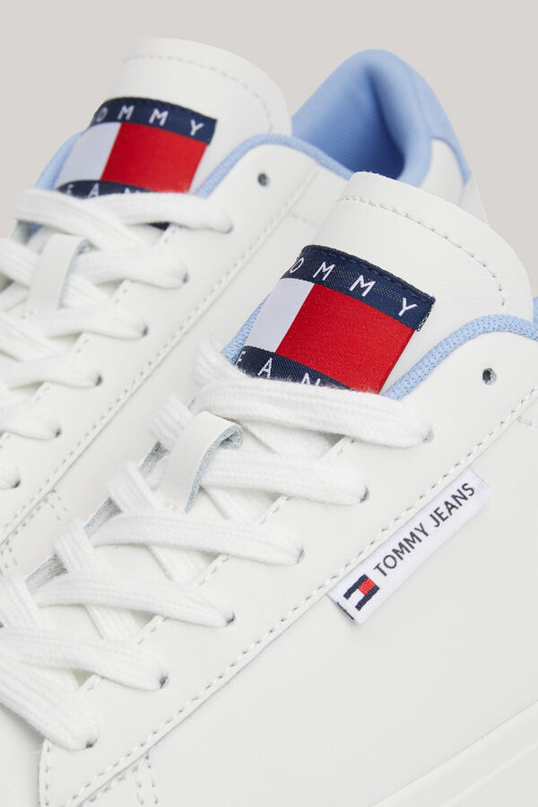 Springfield Tommy Jeans white leather sneaker white
