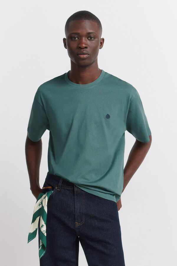 Springfield T-shirt basique logo Springfield bleu