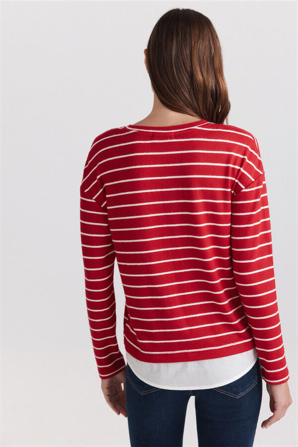 Springfield T-shirt bimaterial Inglaterra vermelho