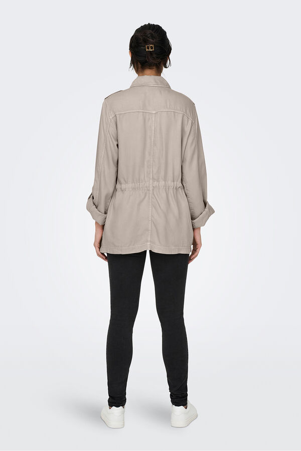 Only Chaqueta utilitaria beige