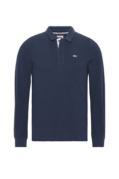 Springfield Long sleeve men's Tommy Jeans polo shirt navy