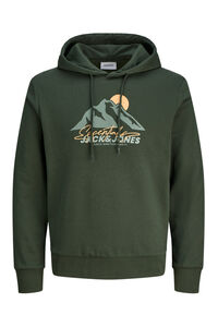 Jack & Jones Sweatshirt mit Print Kapuze