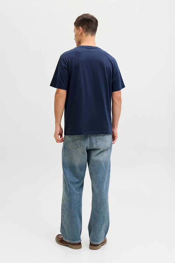 Jack & Jones Cotton short sleeve T-shirt blue