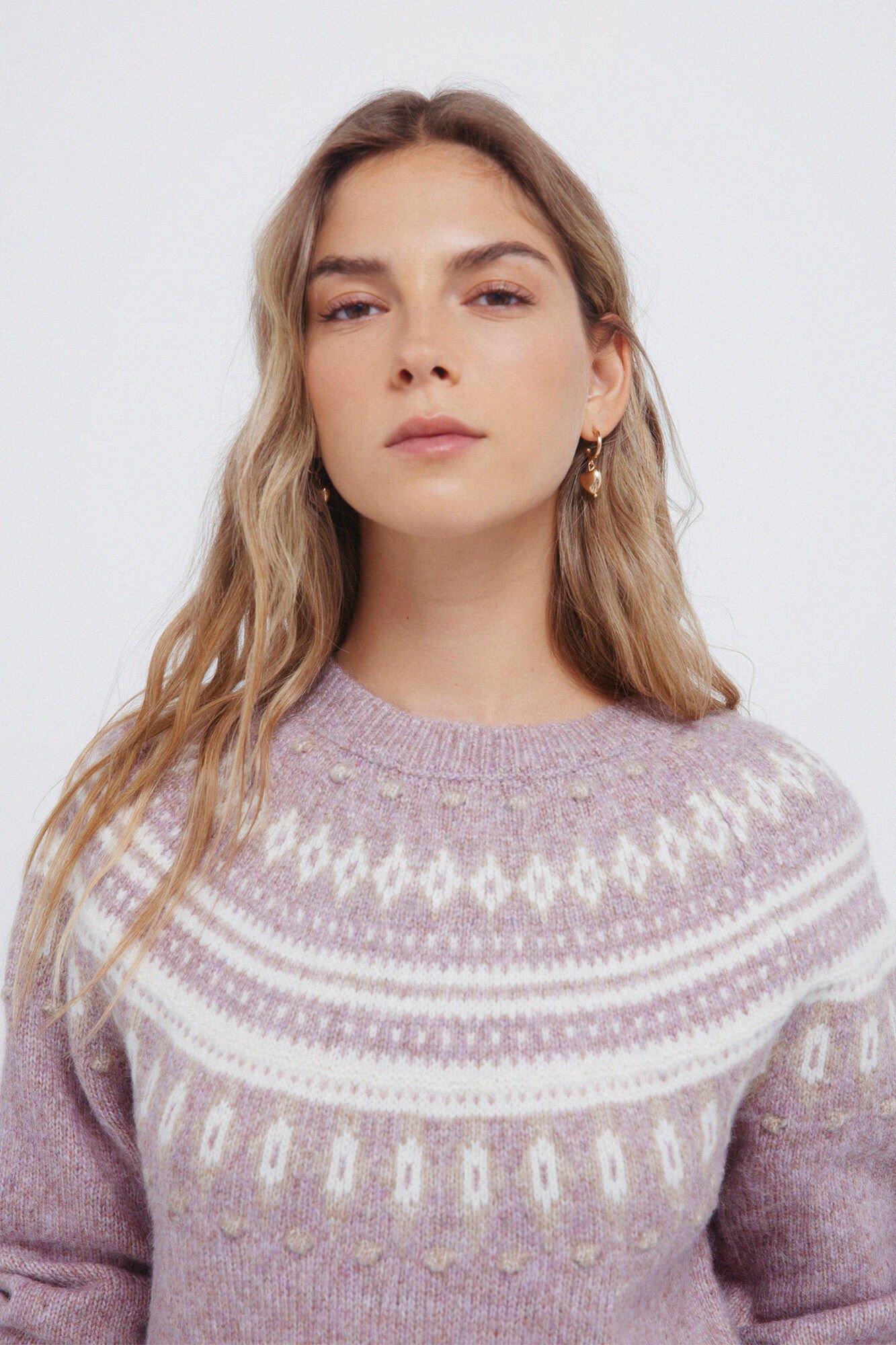 Springfield Jumper with jacquard borders