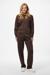 Pieces Sweatshirt básica castanho