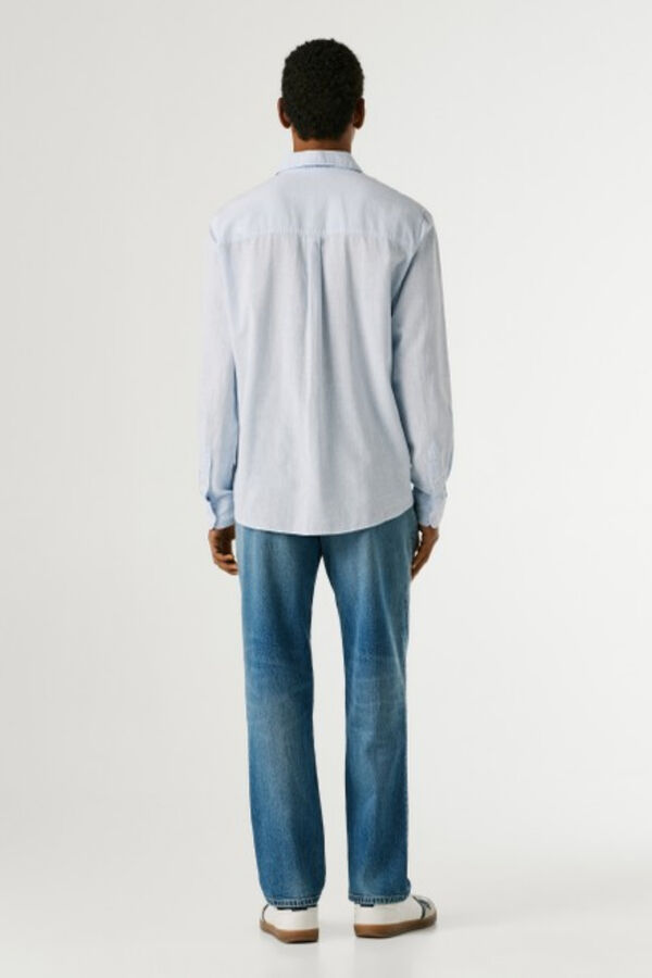 Pepe Jeans Camisa manga larga logo azul