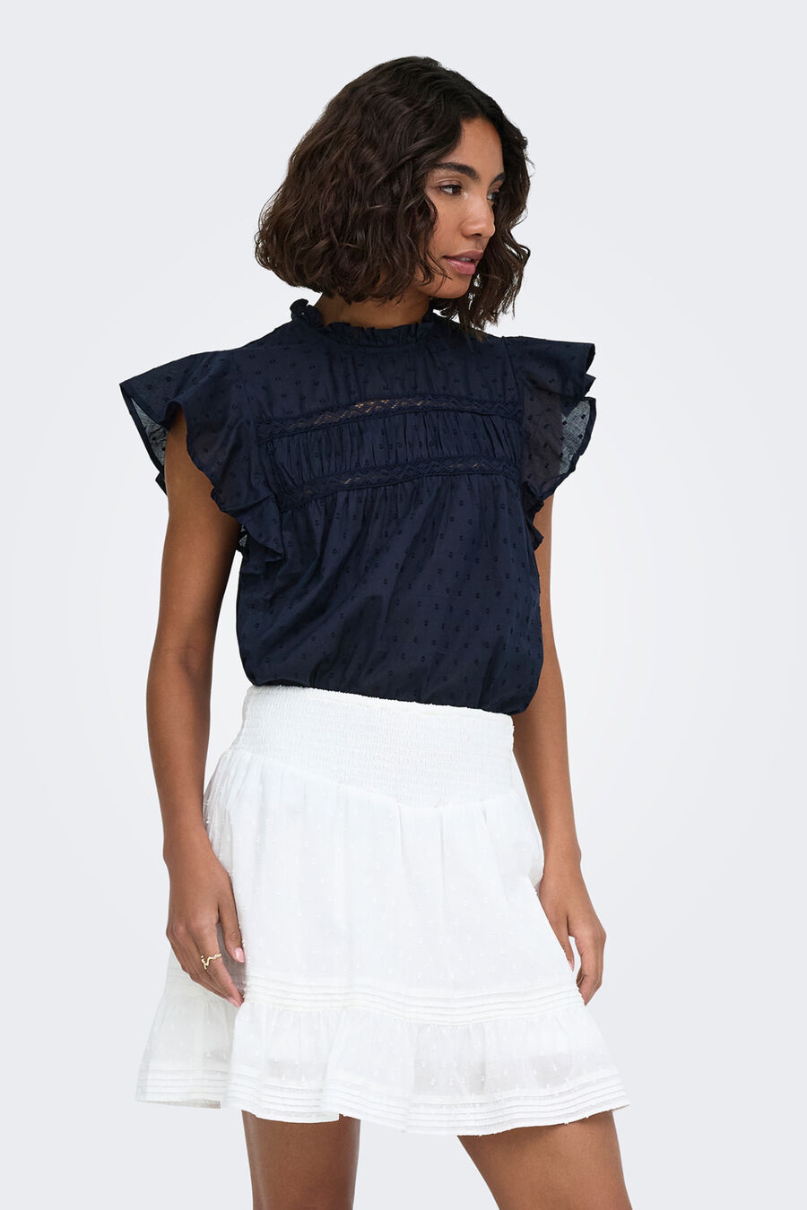 Blusa romántica plumeti