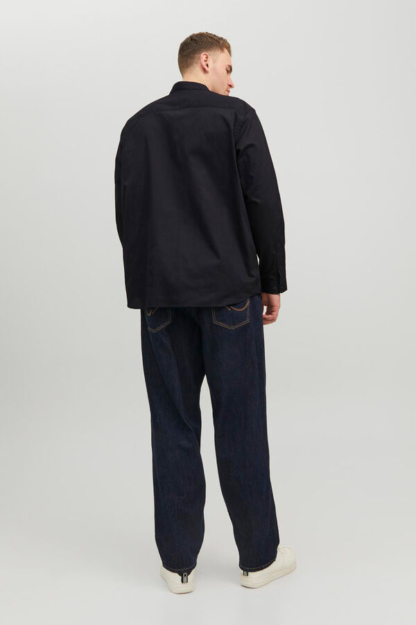 Jack & Jones PLUS classic slim fit shirt black
